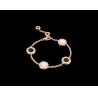 Buy cheap bracelet in 18 kt pink gold with mother of pearl and onyx from wholesalers