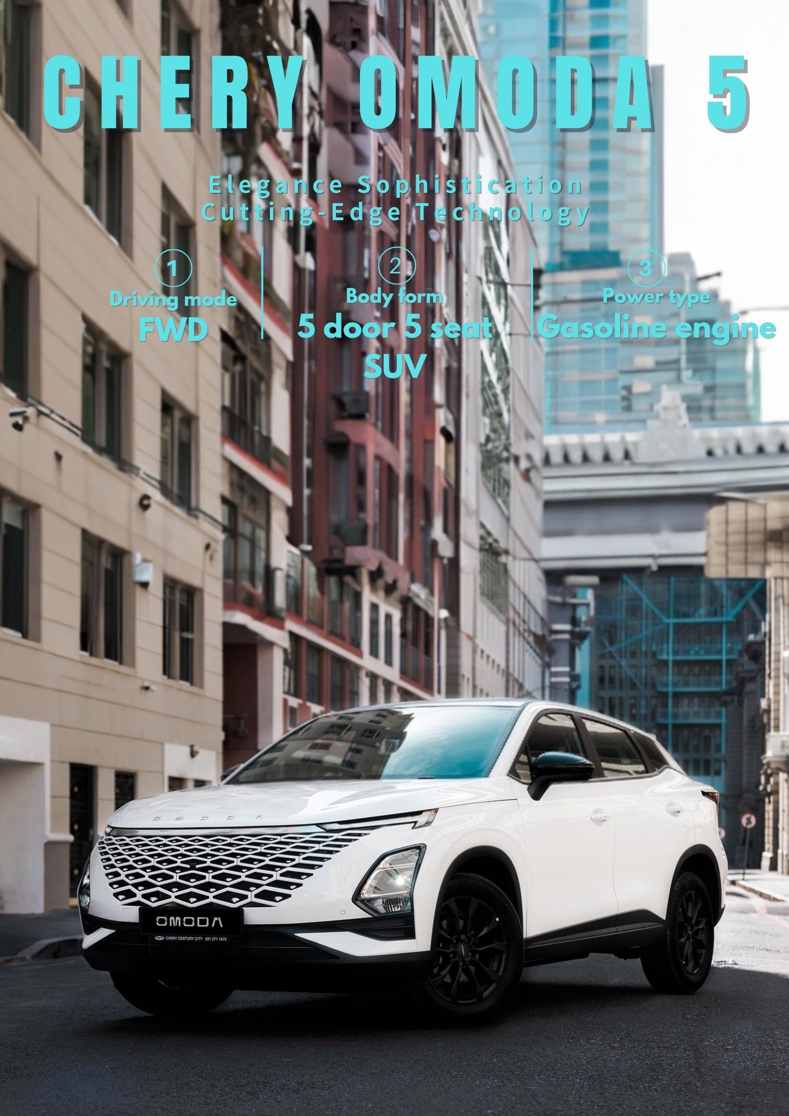 Chery Omoda 5 C5 Hybrid Medium SUV with Automatic Gear Box and Gas Fuel at Affordable