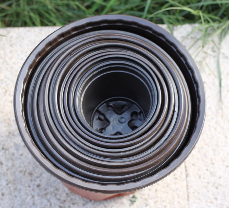 Professional Plant pots pp Lowest price soft brown colour plastic flower pot plastic with great price