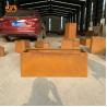 Buy cheap Outdoor Decorative Corten Steel Large Flower Pots from wholesalers