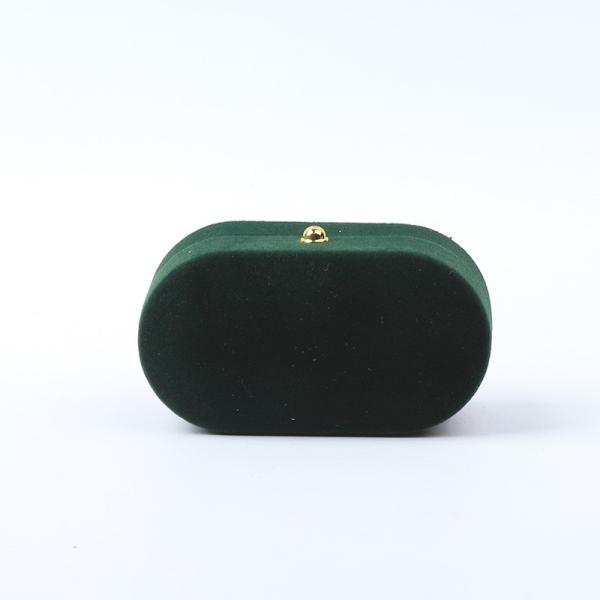 Wholesale Manufacturing Luxury Jewellery Box Personalized Custom Green Velvet