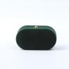 Buy cheap Wholesale Manufacturing Luxury Jewellery Box Personalized Custom Green Velvet Jewelry Packaging Wedding Engagement Double Ring Box With Logo from wholesalers