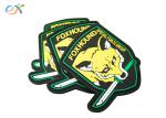 Wolf Logo Soft PVC Rubber Patch , 3d Rubber Patch For Military Armband