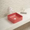 Buy cheap Square Table Top Wash Basin Material Fully Porcelain Farmhouse Bathroom Vessel Sink from wholesalers