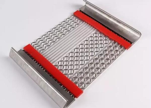Buy cheap Quarry Self Cleaning Wire Mesh Diameter 0.8mm-12.7mm With Pu Strip from wholesalers