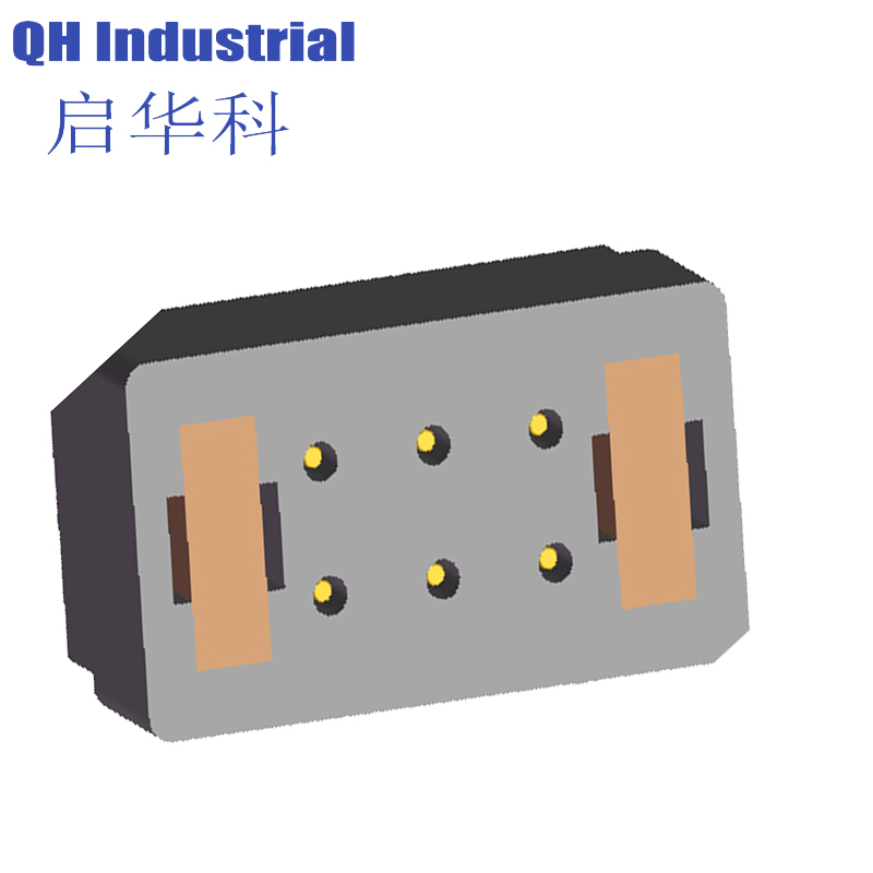 6Pin France Cable Connector Magnetic Spring Loaded Connector Magnetic spring loaded pin Cable Connector