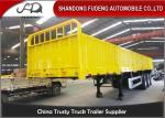 2 / 3 Axles 40ft Flatbed Side Wall Semi Trailer Fence Height 600mm - 1800mm