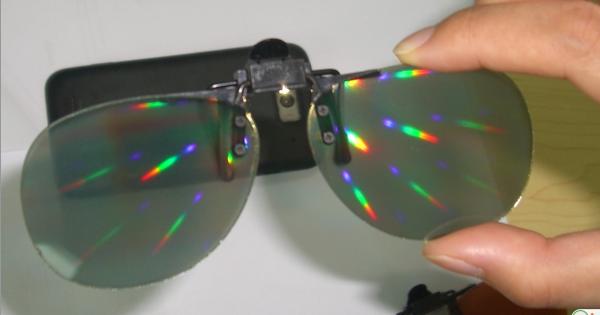 Buy cheap White 3D Cinema Fireworks Glasses Damage Resistance 0.06mm Lense from wholesalers