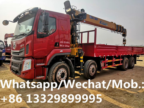 Buy cheap Customized liuqi 8*4 LHD 14TONS telescopic crane boom mounted on truck for sale, cargo truck with telescopic crane from wholesalers
