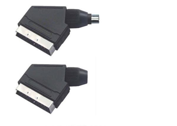Buy cheap Computer Cable Black Male Female Cable Connector , 21 Pin Scart Connector from wholesalers