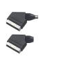 Buy cheap Computer Cable Black Male Female Cable Connector , 21 Pin Scart Connector from wholesalers