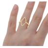 Buy cheap Engagement White CZ Rhombus Statement Ring Gold 925 Sterling Silver Jewelry for Women from wholesalers