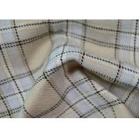 Buy cheap Comfortable 100 Polyester Fabric / Yarn Dyed Plaid Fabric For Garments product
