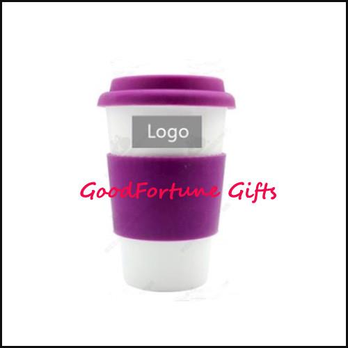 Buy cheap Silicon Lid Cooler ceramic coffee Mugs promotion gift from wholesalers