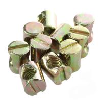 Buy cheap Round Hammer Barrel Nuts Carbon Steel Grade 4.8 A325 Gr8.8 Color Yellow Galvanized product