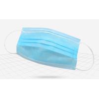 Buy cheap 3 Ply Non Woven Face Mask / Disposable Surgical Mask Latex Free Comfortable product
