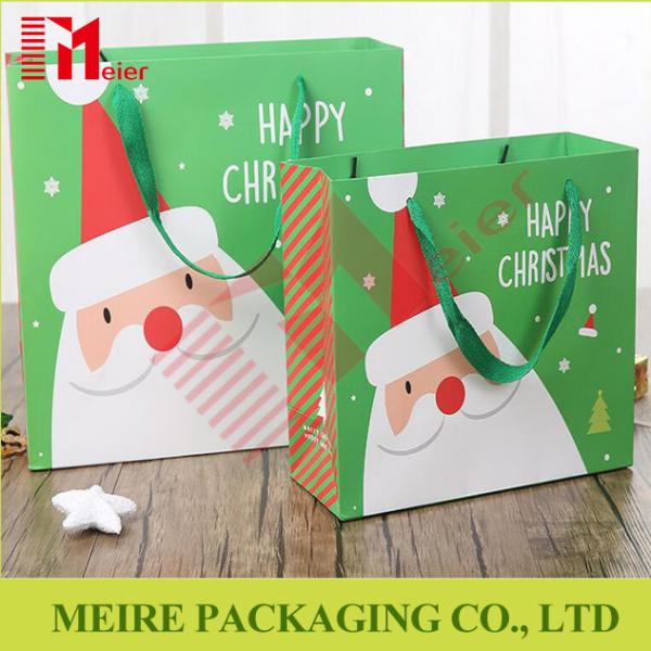 Buy cheap Christmas Santa Claus Handle Paper Gift Bag Cookie Candy Bag Xmas Party Festival from wholesalers
