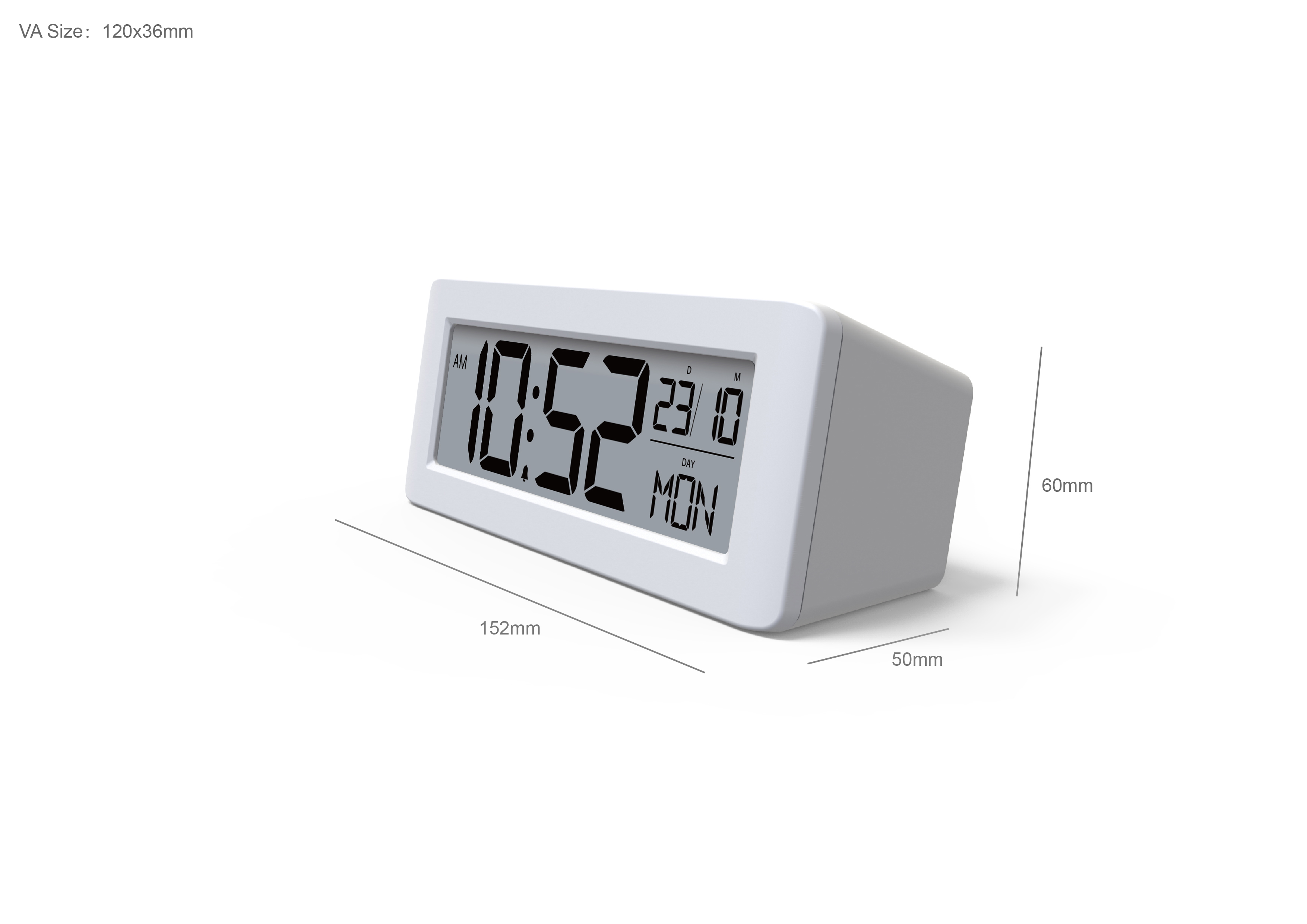 Calendar Display Digital Alarm Clock Red Digital Clock With RCC Backlight