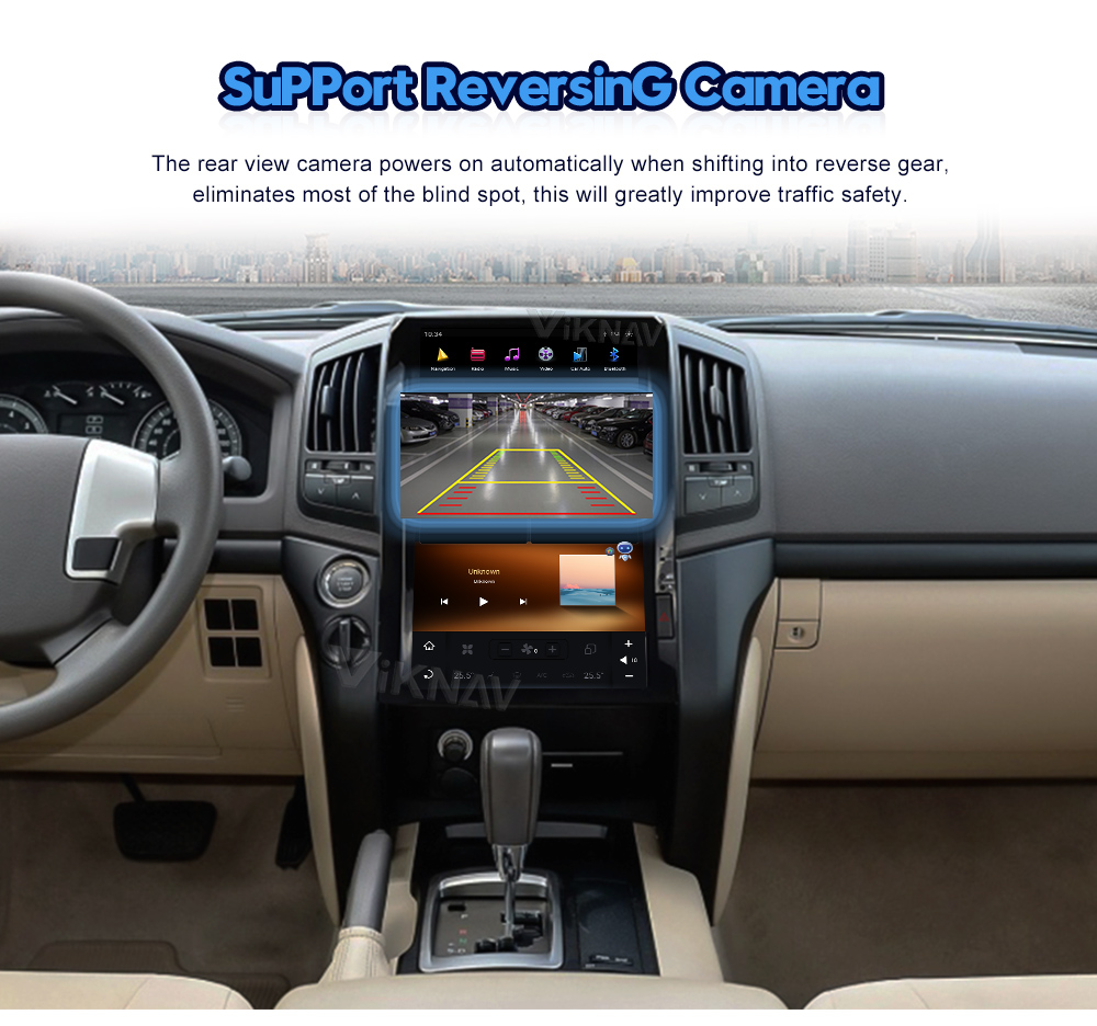 128G Android 11 Car Radio Multimedia Player For Toyota Land Cruiser 200 LC200