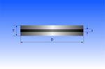 Metalworking High Strength Sandwich PCD Blanks Round Shape PCD Cutting Tools