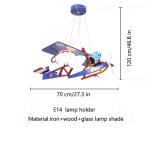 Kids Room Lamp For Children Chandelier E27 Airplane Hanging Lamp ceiling lights