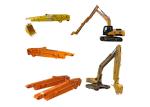 Yellow Orange Color Excavator Telescopic Boom Sliding Arm For Digging Hard Sand