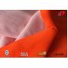 Buy cheap Bright Red Polyester Fluorescent Material Fabric , High Visibility Uniform Fabric from wholesalers