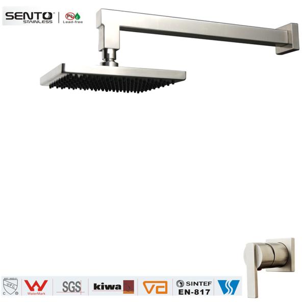 Buy cheap china square shower mixer surface mounted shower faucet from wholesalers