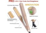 45W Hair Straightener And Curler 2 In 1 Ceramic PTC Heater Twisted Plates