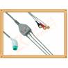 Buy cheap Nihon Kohden ECG Patient Cable 11 Pin 3 Leads Snap AHA Insulated Type from wholesalers