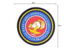 Round Soft PVC Patches Badge Morale Decorative For Clothing / Caps
