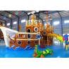 Buy cheap Water Park Play Equipment / Outdoor Amusement Park Pirate Small Water Slide from wholesalers