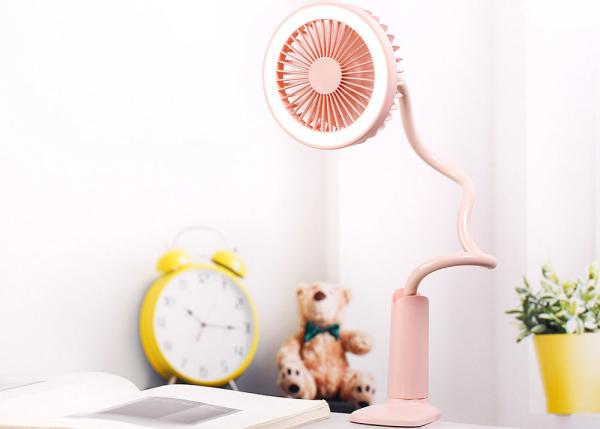 Buy cheap Clip desk lamp fan rechargeable usb portable fan clip from wholesalers