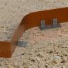 Buy cheap Rusty Corten Steel Garden Bed Edging Retaining Wall 1000mm*200mm from wholesalers