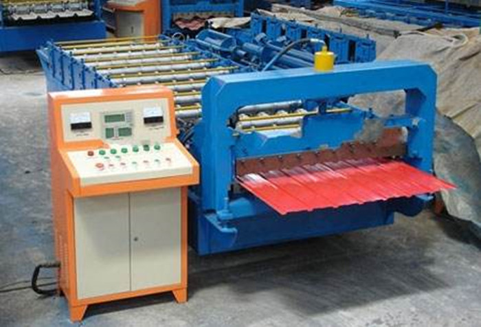 3KW 380V Trapezoidal Sheet Roll Forming Machine For Steel Wall Panel Making
