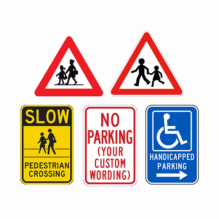 Reflective Sticker Aluminum Custom School Zone Signs Customized Thickness Shape