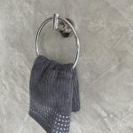 Heavy Duty Bathroom Towel Rings Simple Round Polished 304 Stainless Paper Towel