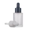 Buy cheap Round Amber Glass Cosmetic Serum Essential Oil Bottle 15ml 30ml 50ml from wholesalers