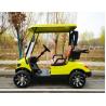 Buy cheap Yellow Color 2 Seater Golf Cart 4 Wheel 10 Inch Tire 70-100km With Lithium Battery from wholesalers