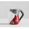 Buy cheap 12oz 350ml Ceramic Milk Mugs Hand Painting 3D Relief For Christmas Festive from wholesalers