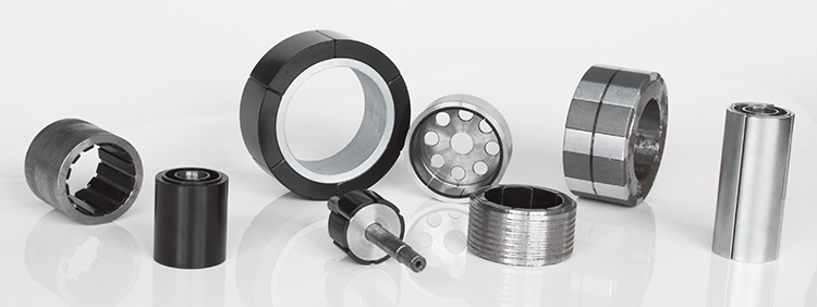 Nylon Impeller Rotor Magnet , Plastic Injection Y30 Ferrite Magnet