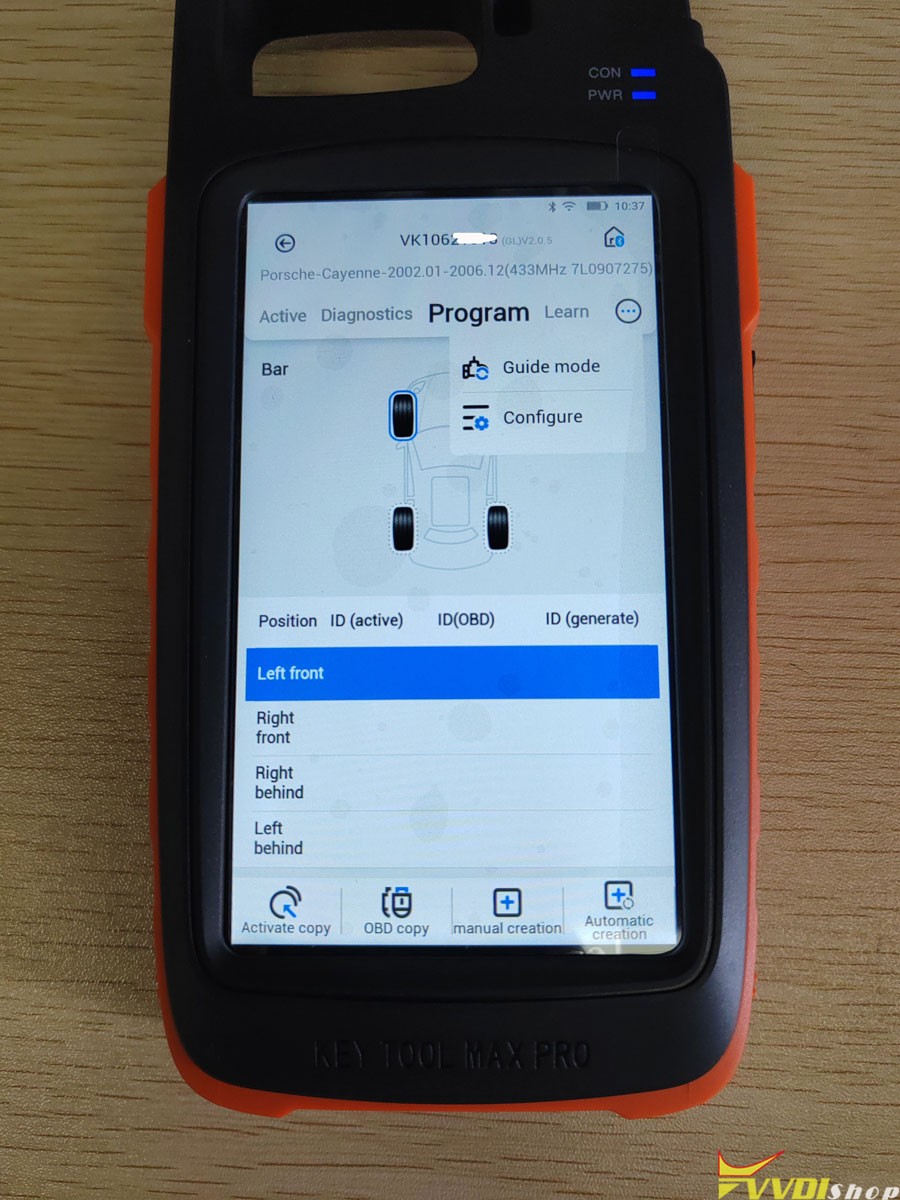 key tool max pro tpms function
