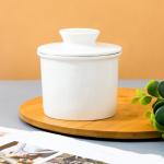 FDA Restaurant Hygienic Ceramic Butter Box With Cover