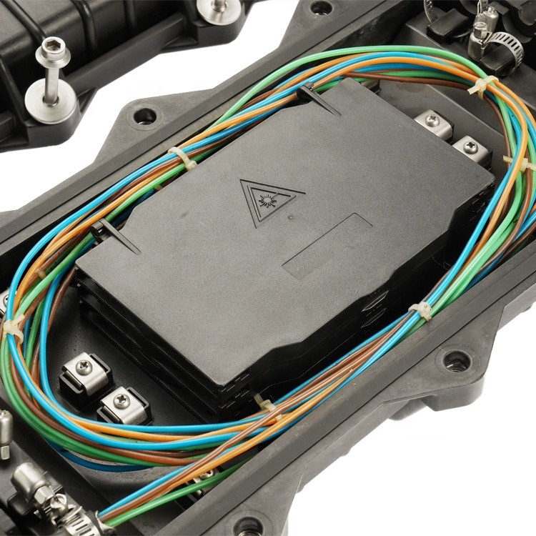 IP68 Mechanical 96C Fiber Splice Closure 4 In 4 Out Inline 88F Ribbon