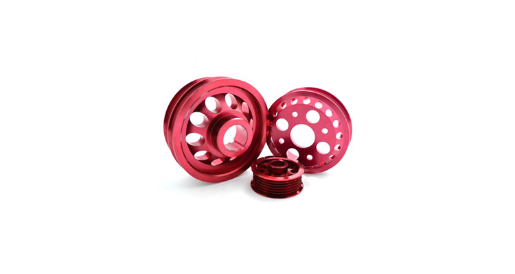 Micro Metal Machining Service Anodized Red Ra3.2 CNC Aluminum Parts