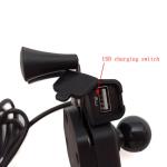 5V 2.5A Usb Charger Scooty Mobile Stand , ABS Universal Bike Phone Mount