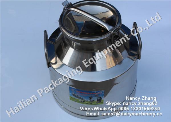 Buy cheap 15 Liter Double Walled Stainless Steel Milk Bucket High Strength For Beverage / Beer from wholesalers