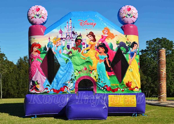 Buy cheap Disney Princess Inflatable Bouncing Castle Outdoor Parties Juming Bounce House For Girls from wholesalers