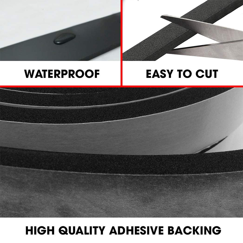 Flat Shape High Density Closed Cell Foam Seal for Sound Proofing Doors and Windows