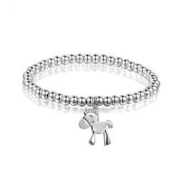 Buy cheap 5mm Sterling Silver Beads Bracelet with 925 Silver Horse Charm 6.5 inches product